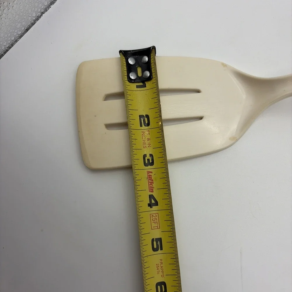 Vintage Ekco Spice of life Hard Plastic Melamine Slotted Spatula